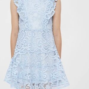 Bardot girls Light Blue Lace Formal Dress - NWT